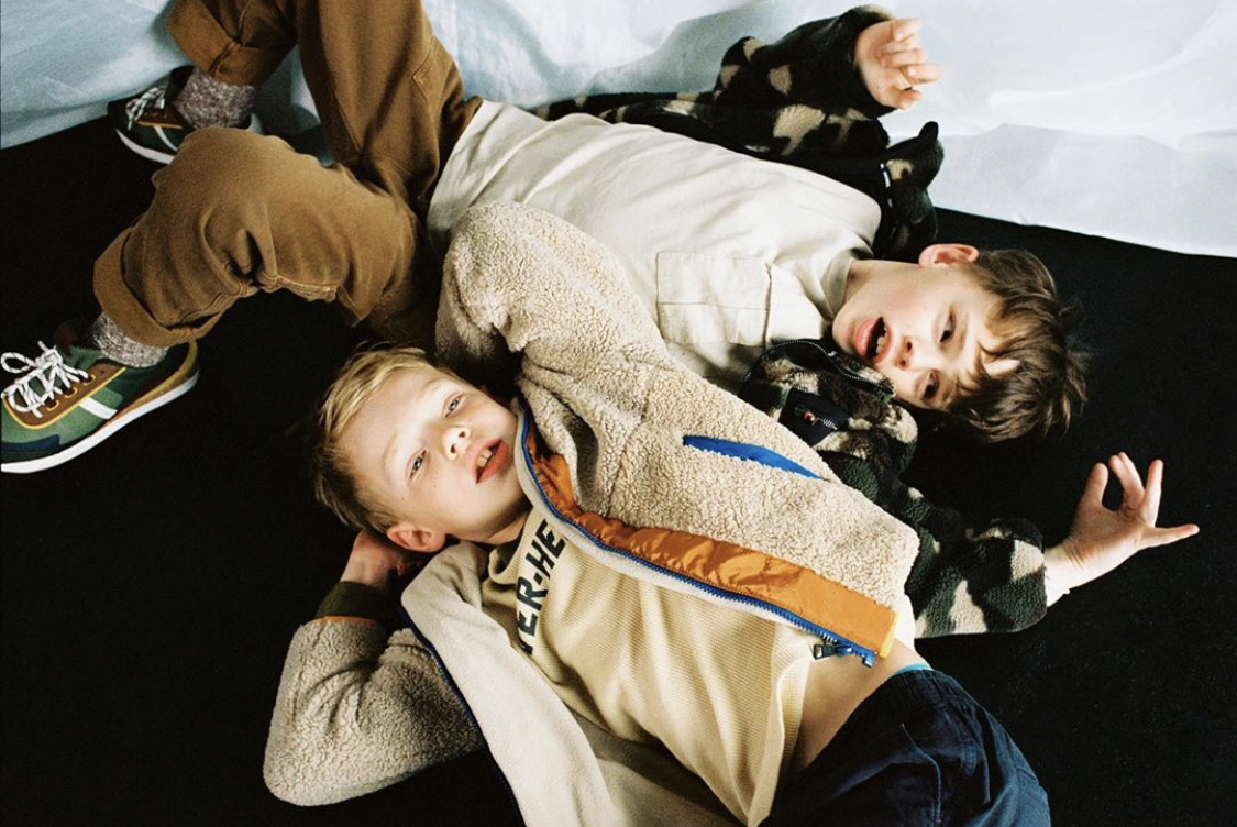 Zara Kids FW2020 campaign images produced at raw studios