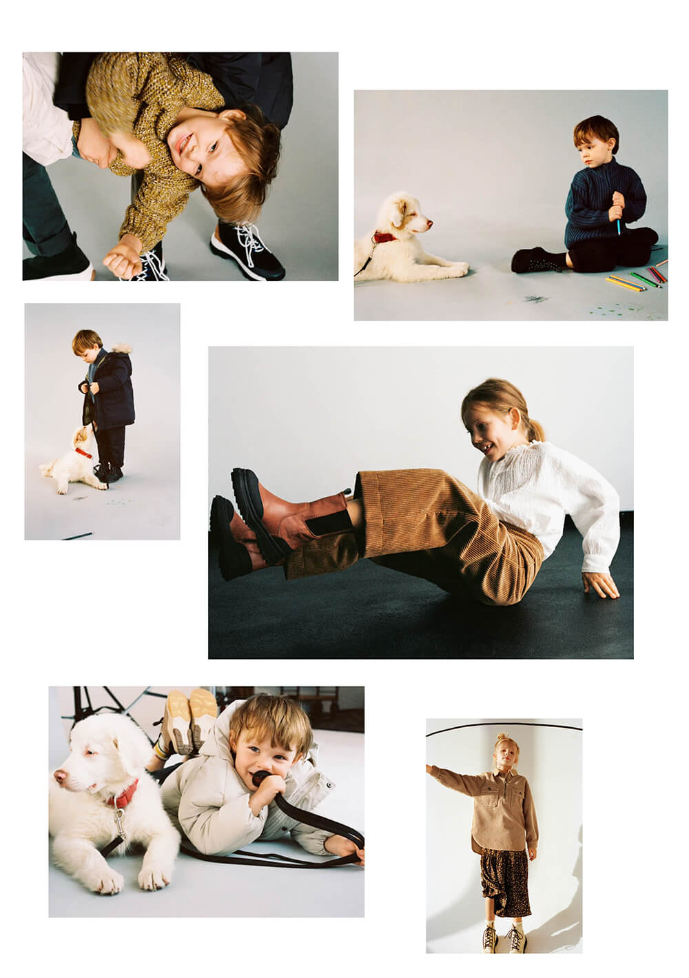 Zara Kids FW2020 campaign images produced at raw studios