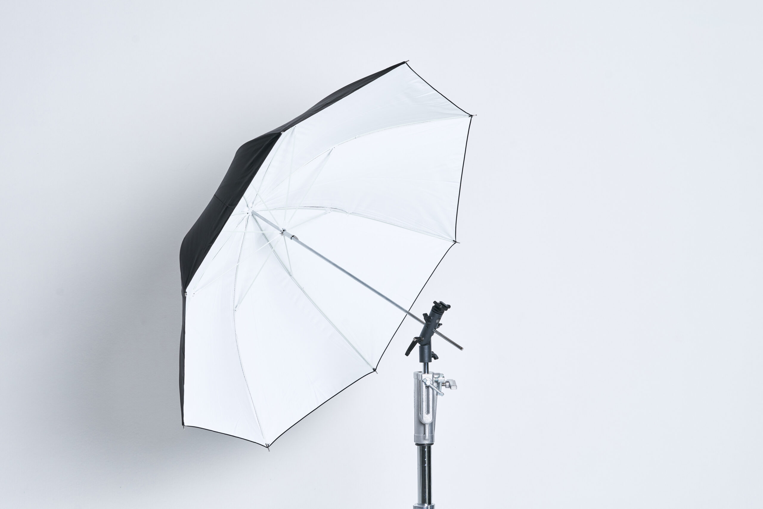 umbrella 120cm white black