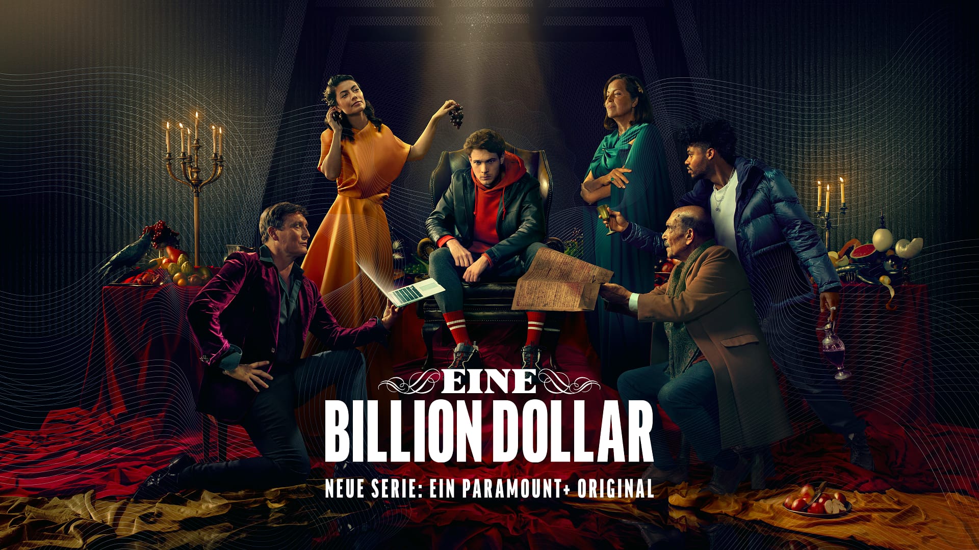 Paramount+ new TV mini series of One Trillion Dollars campaign image