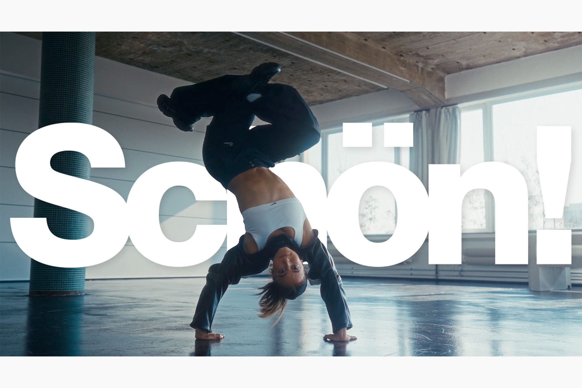A top German breakdancer Jilou at raw studios for Schön! magazine