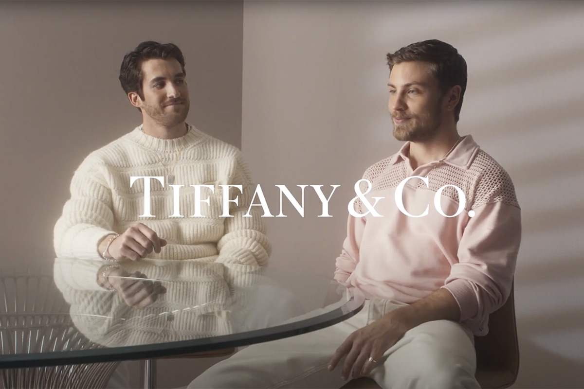 A lovely gay couple, featured in a VOGUE Germany x Tiffany collaboration video titled 'The Look of Modern Love.