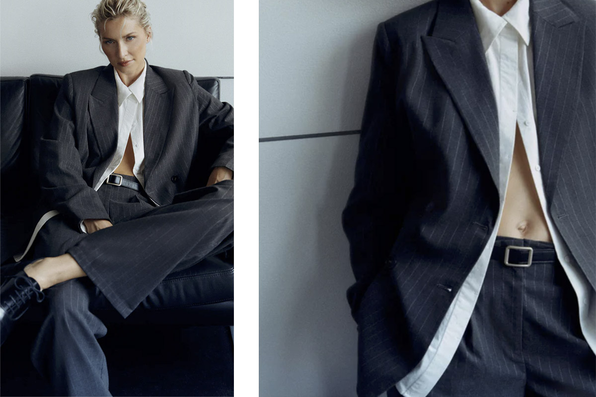 Lena Gercke models her AW24 business suits