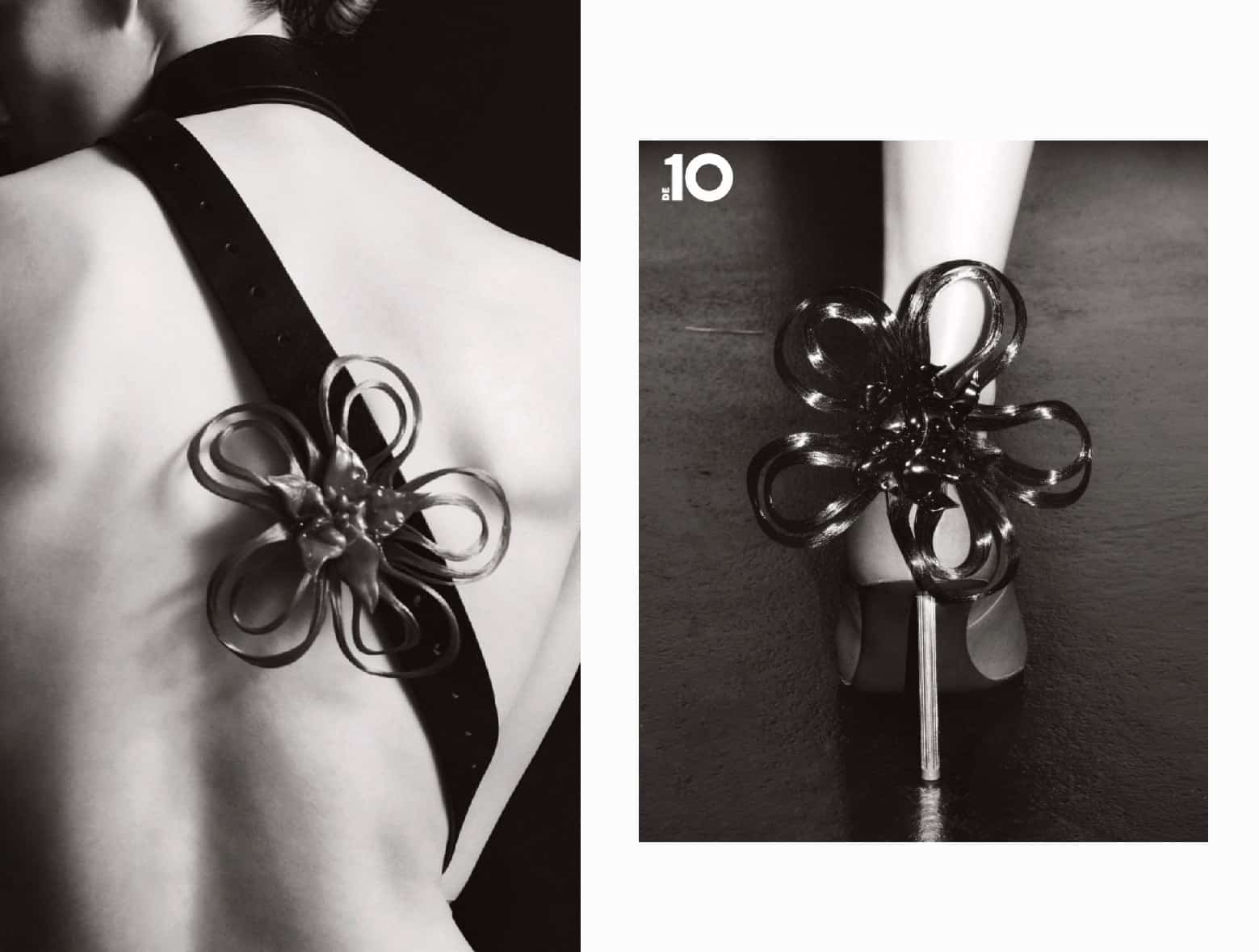 Close-up editorial image for 10 Magazine DE at raw studios Berlin, styling by Adiam Habtezion. Photo by Walter Pierre